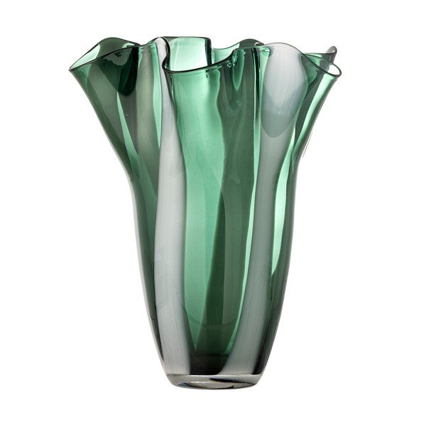 Зелена стъклена ръчна изработка ваза (височина 32 cm) Lettice – Bloomingville-image-3