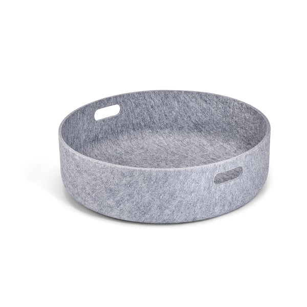 Текстилна кошница за съхранение ø 46x12 cm Cesto Concrete – MiaCara