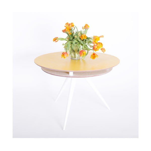 Жълта маса за хранене Triad - Ragaba-image-2