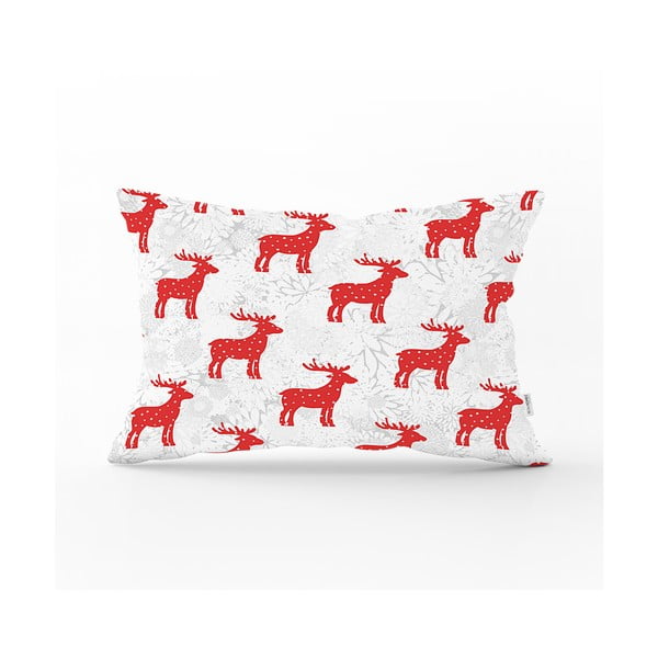 Коледна калъфка за възглавница Santas Reindeer, 35 x 55 cm - Minimalist Cushion Covers