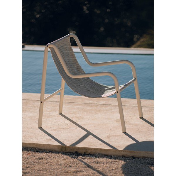 Бежов градински стол метален Nokk – noo.ma-image-1