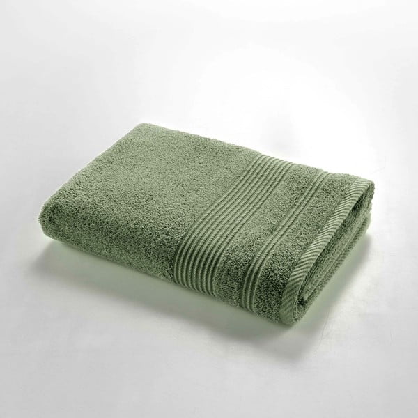 Памучна хавлиена кърпа от тери в цвят каки 70x130 cm Tendresse – douceur d'intérieur