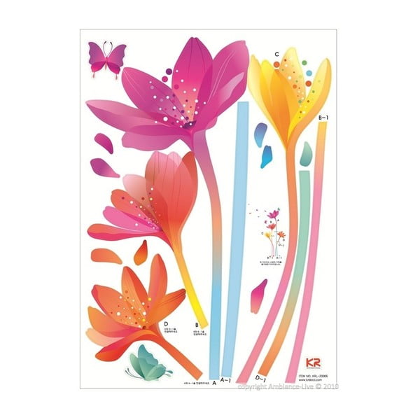Комплект стикери с цветя на дъгата - Ambiance-image-2
