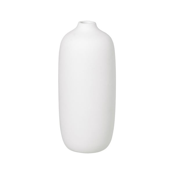 Бяла керамична ваза Ceola, височина 18 cm - Blomus