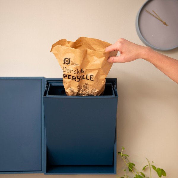 Синьо  кошче за боклук за рециклиране/стенно от рециклирана пластмаса Recycling Box – ReCollector-image-1