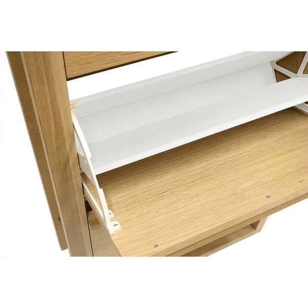 Накланяща се стойка за обувки от декор от дъб  естествена NewEst – Woodman-image-3