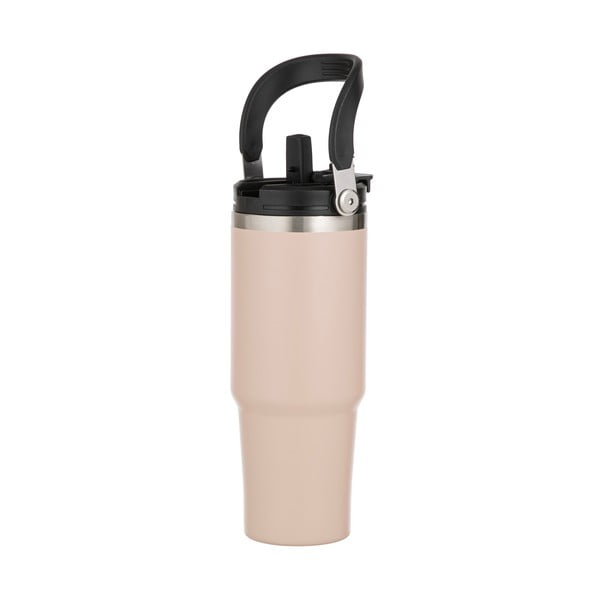 Бежова бутилка за пътуване бутилка  от неръждаема стомана 1 l Eco – Ladelle-image-2