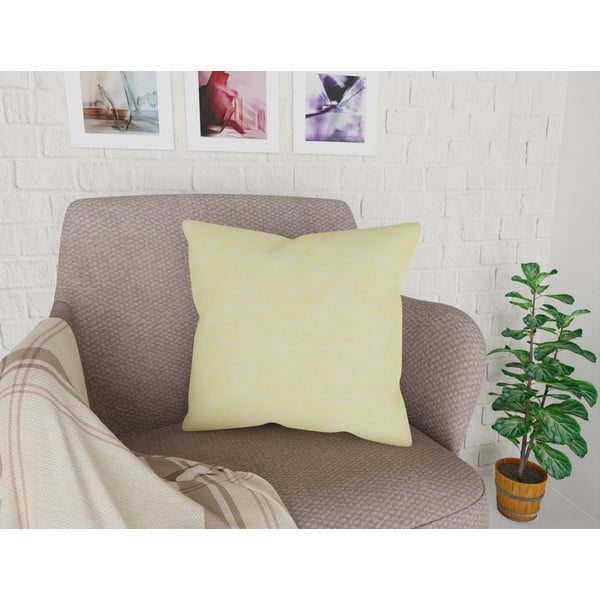 Жълта калъфка за възглавница с памучно съдържание , 42 x 42 cm - Vitaus-image-1