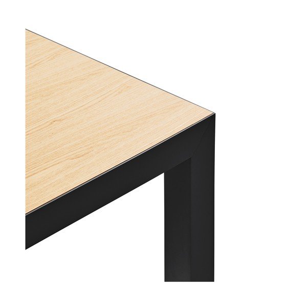 Трапезна маса с дъбова дървена плоскост 75x180 cm Alma – Teulat-image-4