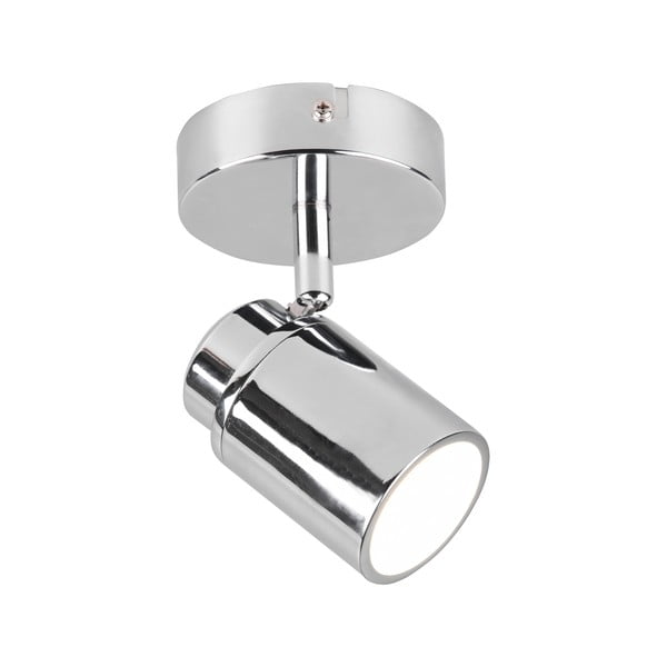 Метален прожектор в лъскаво-сребрист цвят 10x9 cm Angelo - Trio-image-4