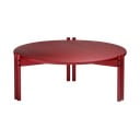 Червена кръгла масичка за кафе от масивен бор ø 80 cm Sticks – Karup Design