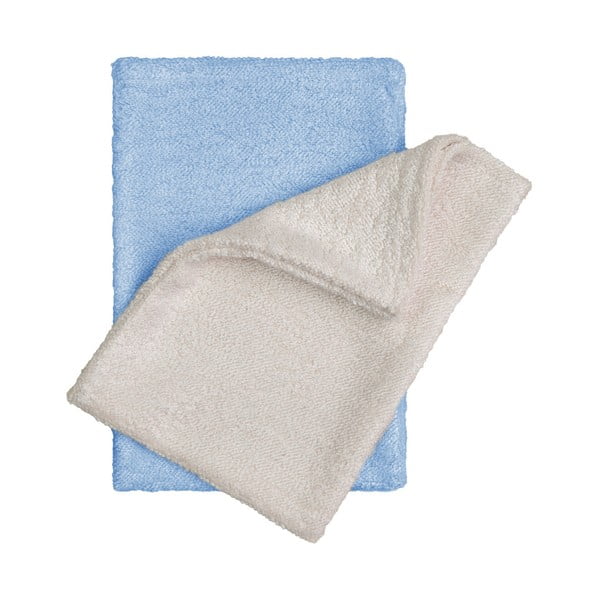 Комплект от 2 бамбукови кърпи за миене в бежово и синьо - T-TOMI