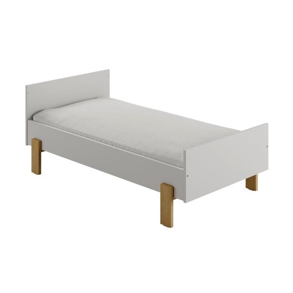 Светлосиво детско легло 70x140 cm Cube - Pinio-image-2