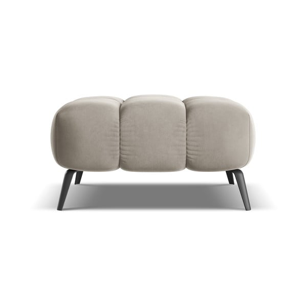 Бежова кадифена табуретка Nalu – Makamii