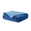 Синьо  капитонирано покривало за легло от микрофибър 220x240 cm Softa – Restilo