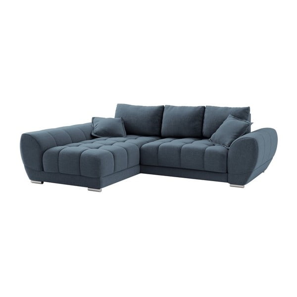 Син разтегателен диван Cloudlet, ляв ъгъл - Windsor & Co Sofas