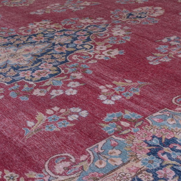 Червен миещ се килим 160x230 cm FOLD Colby - Flair Rugs-image-2