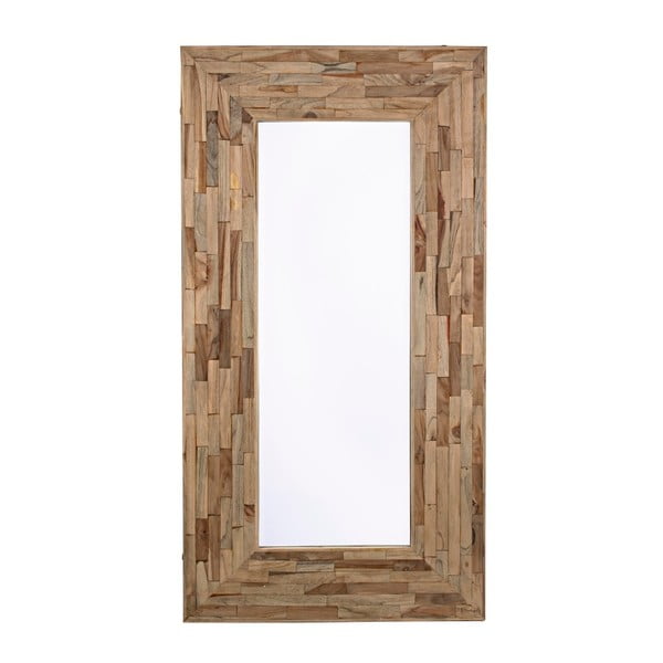 Nástěnné zrcadlo s rámem z recyklovaného dřeva Bizzotto Alvin