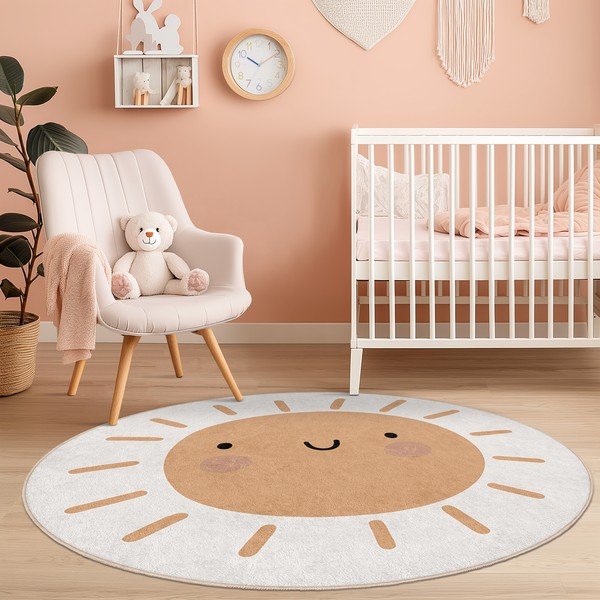 Детски килим подходящ за пране ø120 cm Sunny World – Mila Home-image-3