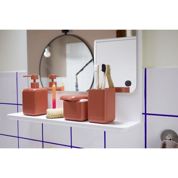 Оранжева чаша за четки за зъби от полиресин Tom Tailor T-Rounded – Wenko-image-3