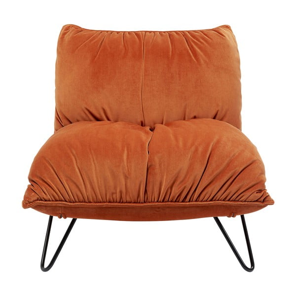 Оранжево кадифено кресло Port Pino - Kare Design