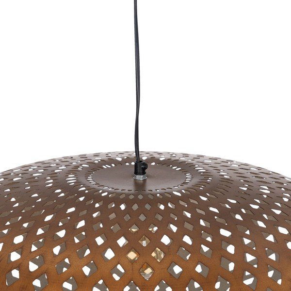 Висящо осветително тяло в златист цвят с метален абажур ø 56 cm – Ixia-image-4