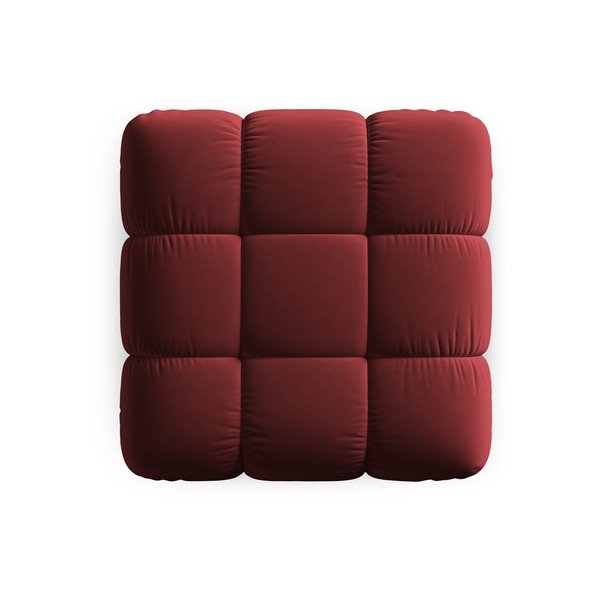 Червено кадифено табуретка Bellis - Micadoni Home-image-4