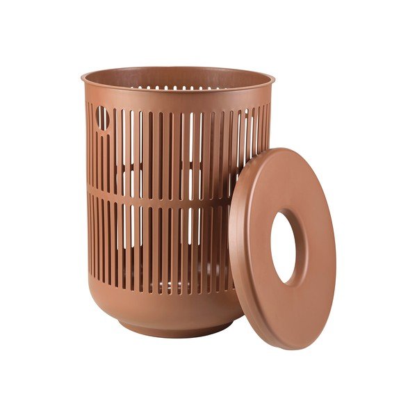 Оранжев пластмасов кош за пране 60 l Ume – Zone-image-3