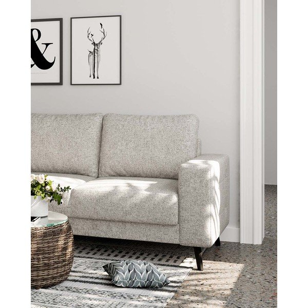 Кремав ъглов диван (ляв ъгъл) Fynn - Ghado-image-4