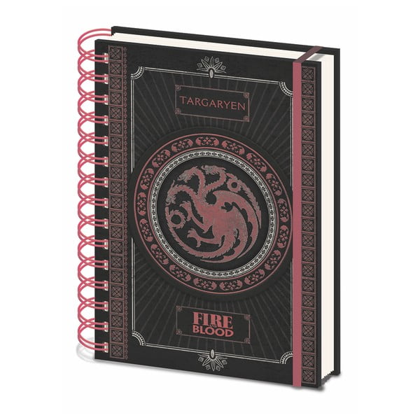 Линирана тетрадка A5 Game Of Thrones Targaryen, 80 страници - Pyramid International
