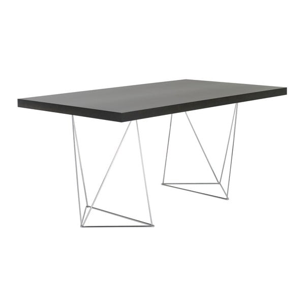 Tmavě hnědý stůl TemaHome Multi, 160 cm