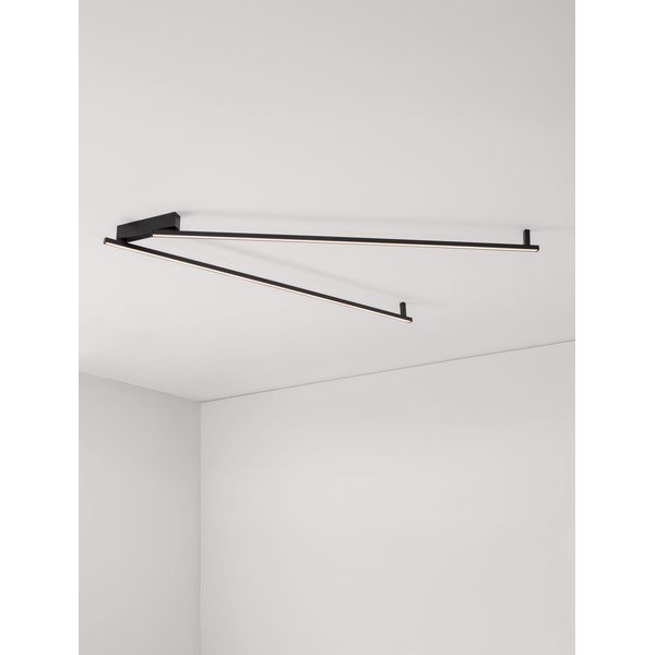 Матово черно алуминиево LED затъмняващо се осветително тяло за таван 4x309 cm Briana – Nova Luce-image-2
