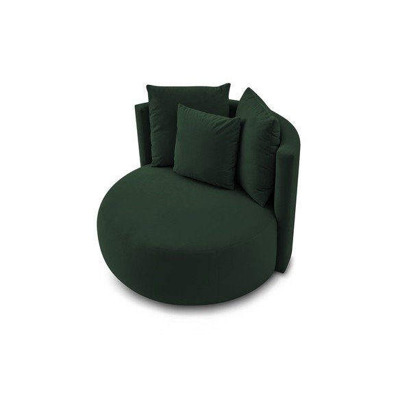 Тъмнозелено кадифено кресло Cesar – Bobochic Paris-image-4