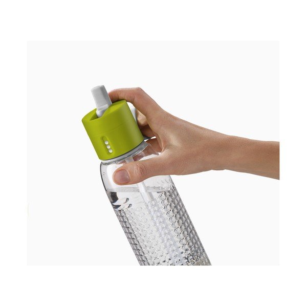 Зелена спортна бутилка с брояч за пълнене, 750 ml Dot Active - Joseph Joseph-image-3