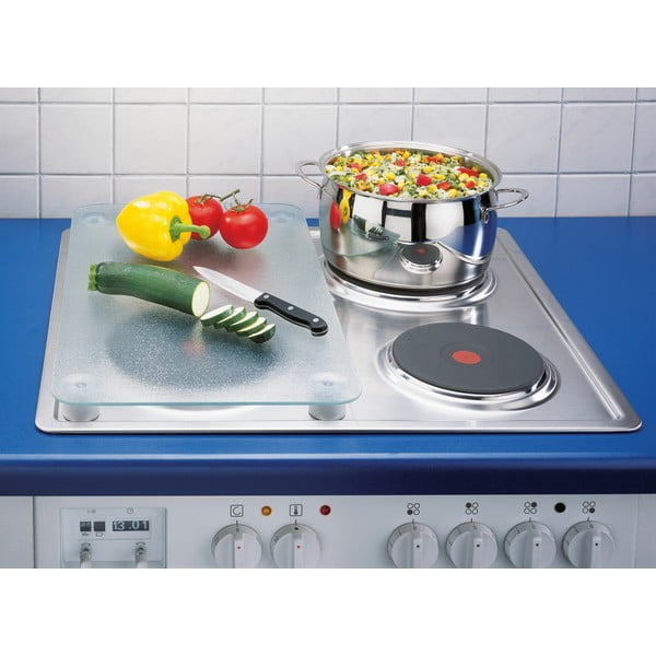 Комплект от 2 стъклени капака за печка Прозрачен - Wenko-image-2