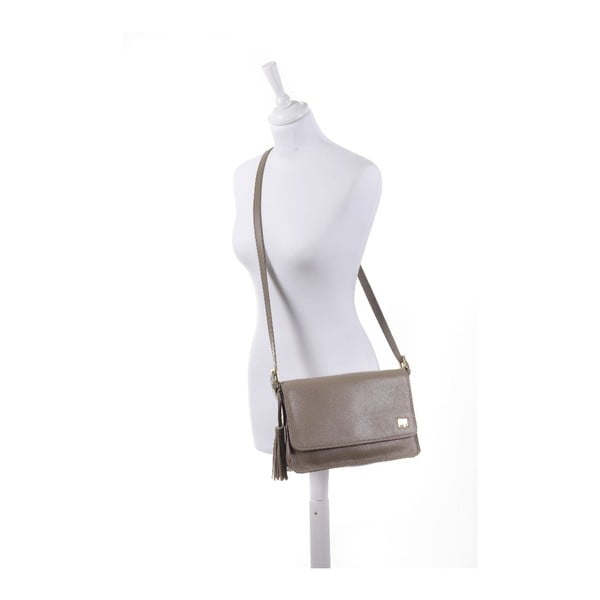 Kabelka Medium Flapover Taupe-image-1