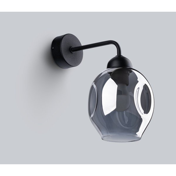 Черна стенна лампа ø 25 cm Garten – Sollux-image-3