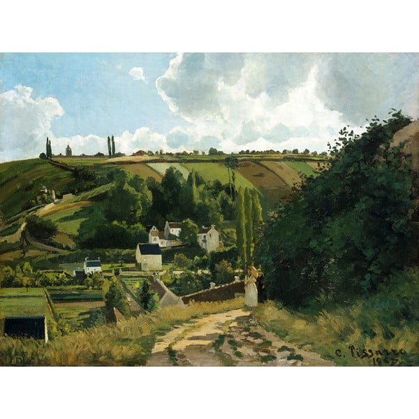 Репродукция на Камий Писаро - Хълмът Жале Понтоаз, 80 x 60 cm Jalais Hill, Pontoise - Fedkolor
