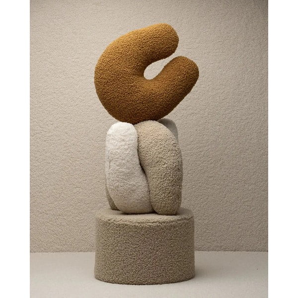 Кафява детска възглавница за диван от букле U – Wigiwama-image-3