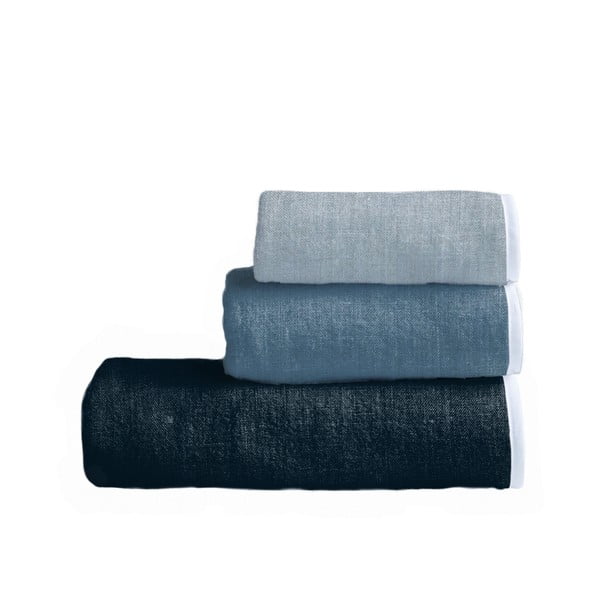 Комплект от 3 кърпи Toalla Blue Gardient - Linen Couture