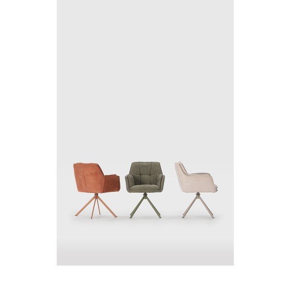 Зелени тапицирани трапезни столове в комплект 2 бр. Keiko – Marckeric-image-1