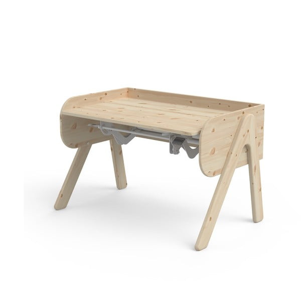 Детско бюро от борова дървесина с регулируема височина Woody - Flexa