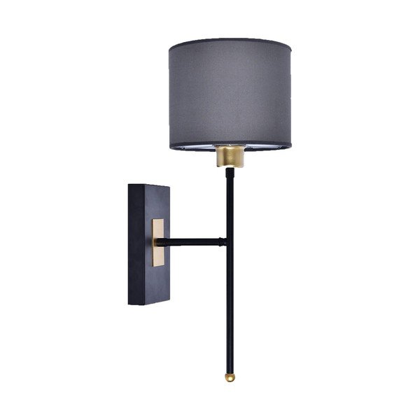 Черна/сива стенна лампа Sconce T - Magenta Home