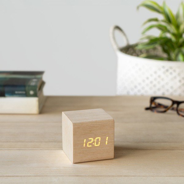 Дигитална настолна аларма Wood – Balvi-image-1