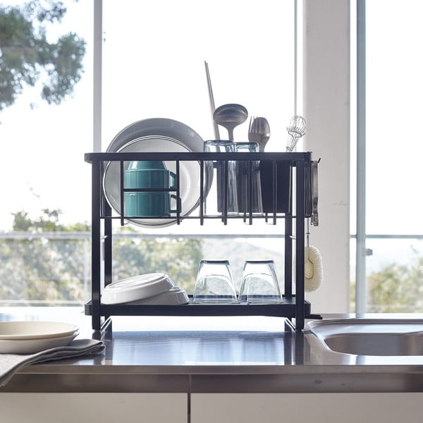 Двуетажна метална стойка за оттичане Tower - YAMAZAKI-image-3