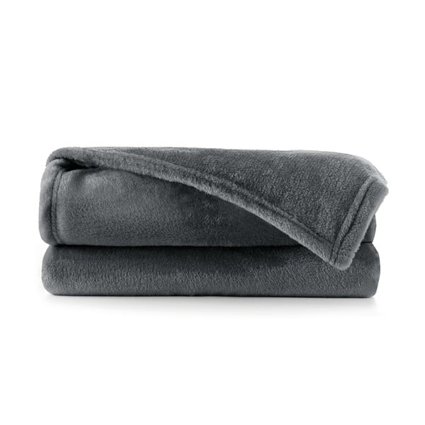 Тъмносиво одеяло от микрофибър , 200 x 220 cm Mic - DecoKing-image-2