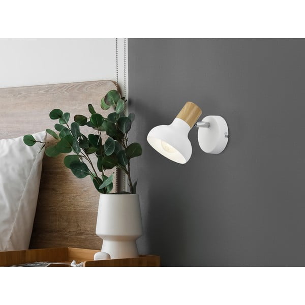 Бяла стенна лампа ø 10 cm Latika - Reality-image-1