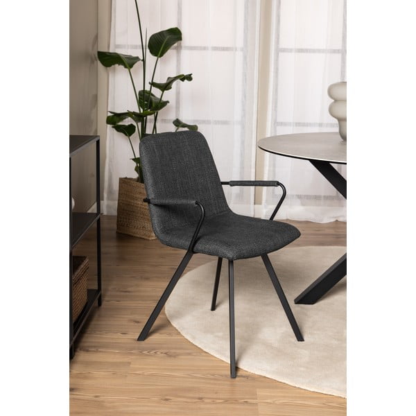 Тъмносиви трапезни столове в комплект от 2 броя Selina - Actona-image-1