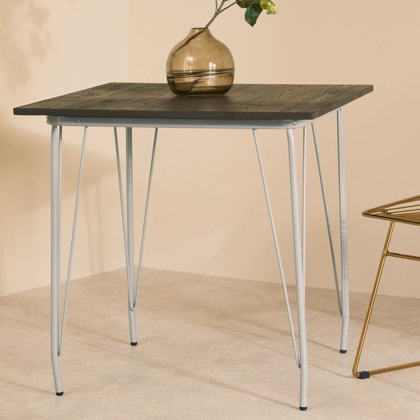 Трапезна маса от масивен бряст ø 80 cm District – Premier Housewares-image-4