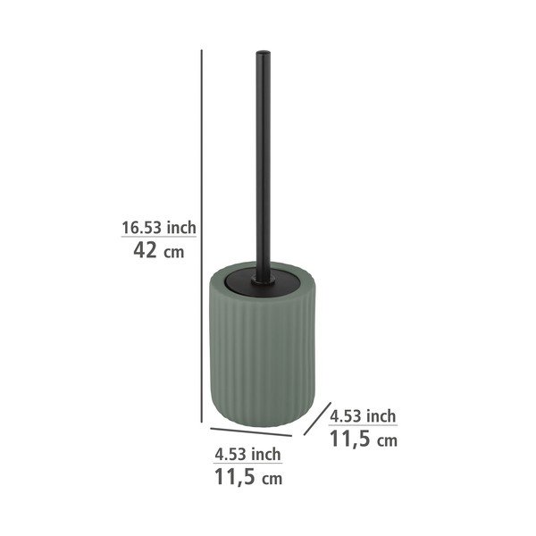 Зелена керамична четка за тоалетна Belluno - Wenko-image-1